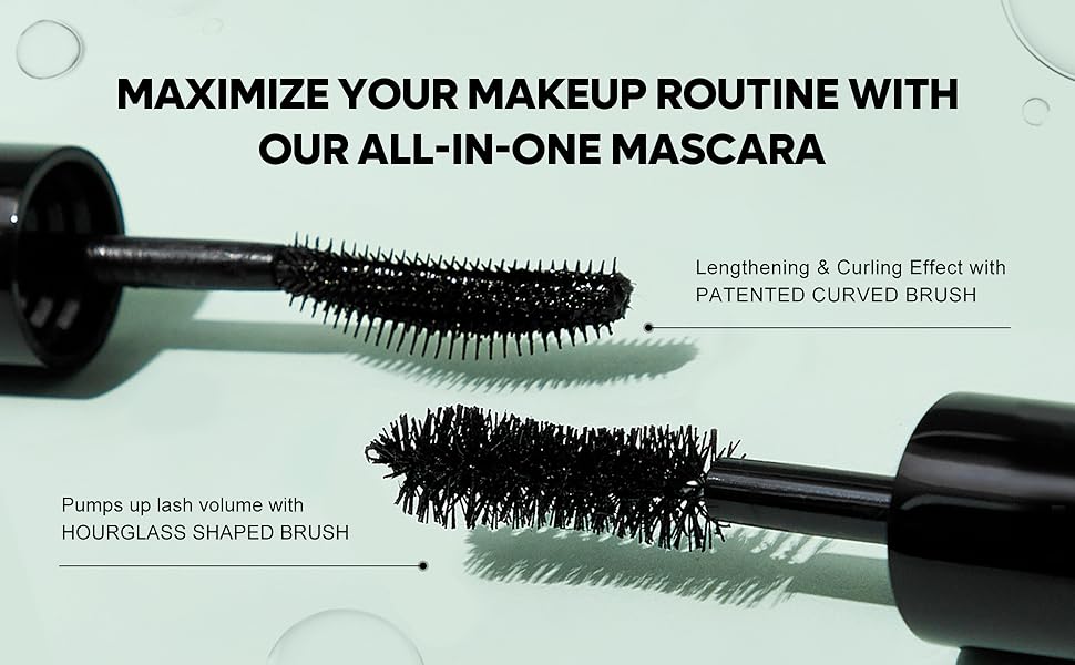 SHEGLAM 2 In 1 Black Volume and Length Waterproof Mascara