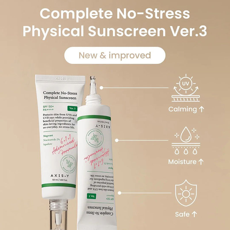AXIS-Y - Complete No-Stress Physical Sunscreen - 50ml