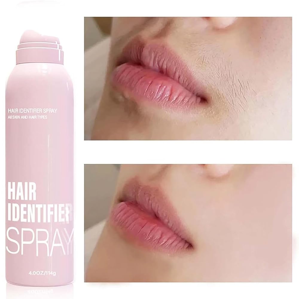 Hair Identifier Spray for Face Shaving, Moisturizing and Skin Care Dermaplaner Spray, Face Hair Identifier Spray, Skin Dermaplaning Spray for Face with four extra razor