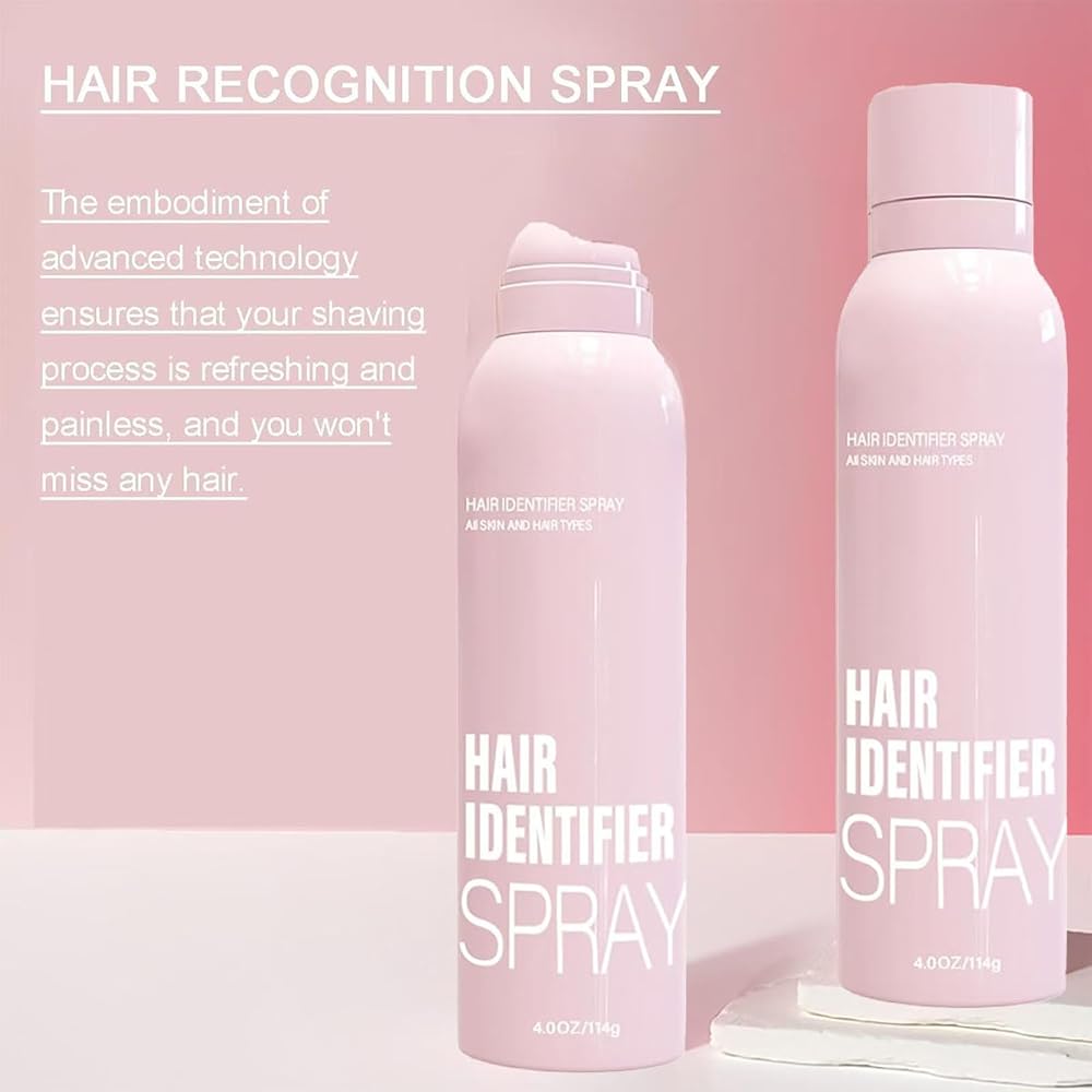 Hair Identifier Spray for Face Shaving, Moisturizing and Skin Care Dermaplaner Spray, Face Hair Identifier Spray, Skin Dermaplaning Spray for Face with four extra razor