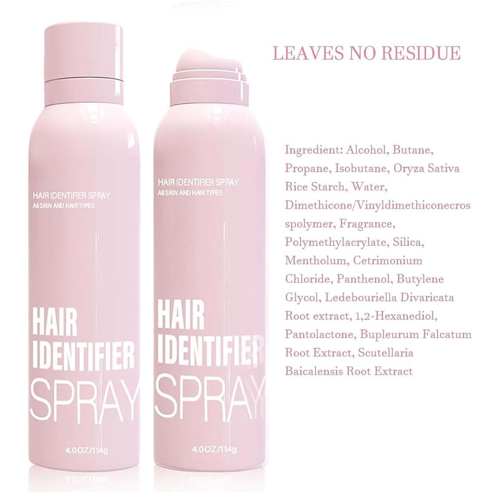Hair Identifier Spray for Face Shaving, Moisturizing and Skin Care Dermaplaner Spray, Face Hair Identifier Spray, Skin Dermaplaning Spray for Face with four extra razor