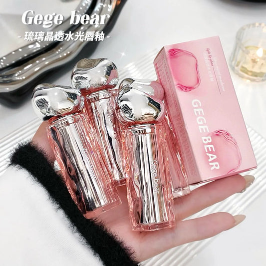 Gege Bear Glaze Crystal Translucent Lip Glosses pack of 6