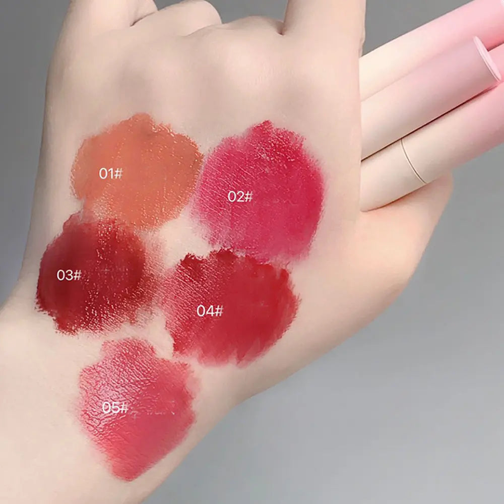 Gege Bear Cushion Gloss Lip Powder Cream Matte Lip Gloss 4Pcs Set