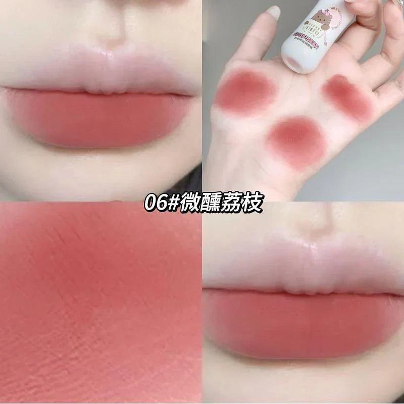 Gege Bear Milk Velvet Lip Gloss 6Pcs Set