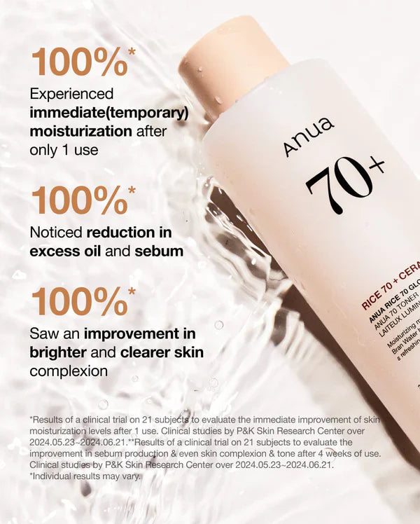 ANUA Rice 70 Glow Milky Toner 250ml