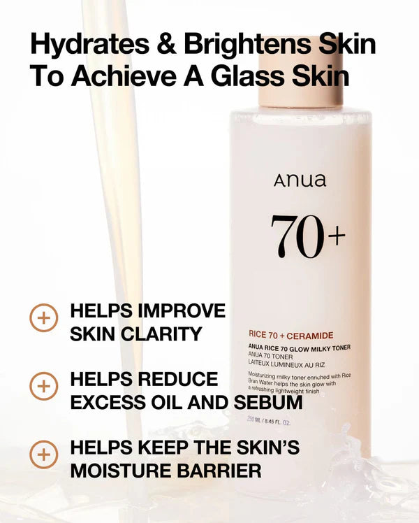 ANUA Rice 70 Glow Milky Toner 250ml