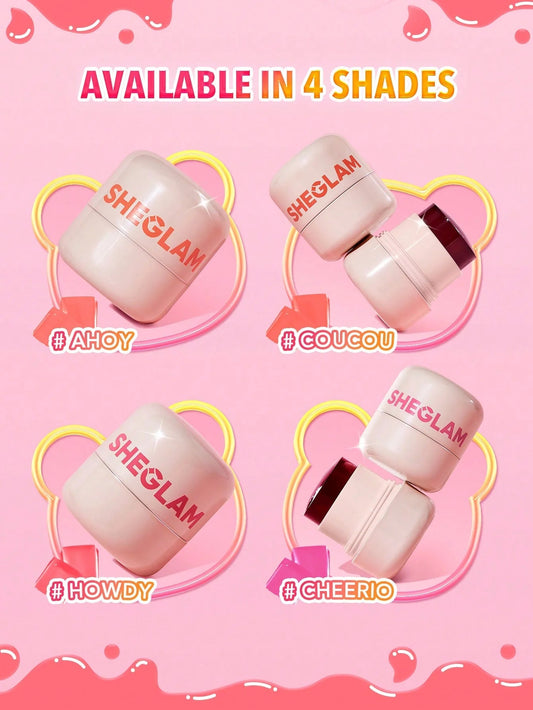 Pack of 4 Sheglam Jelly Licious Hydrating Lip and Blush Tint